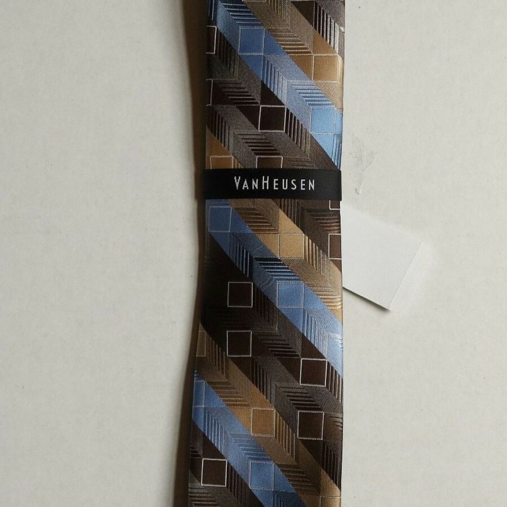 Van Heusen Men's Mixed Geo Tie